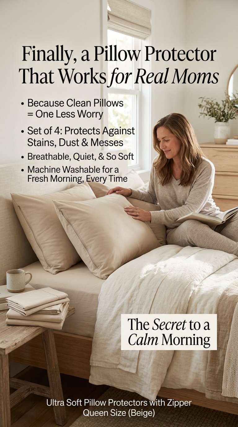 Ultra Soft Pillow Protectors Zipper (Set of 4)