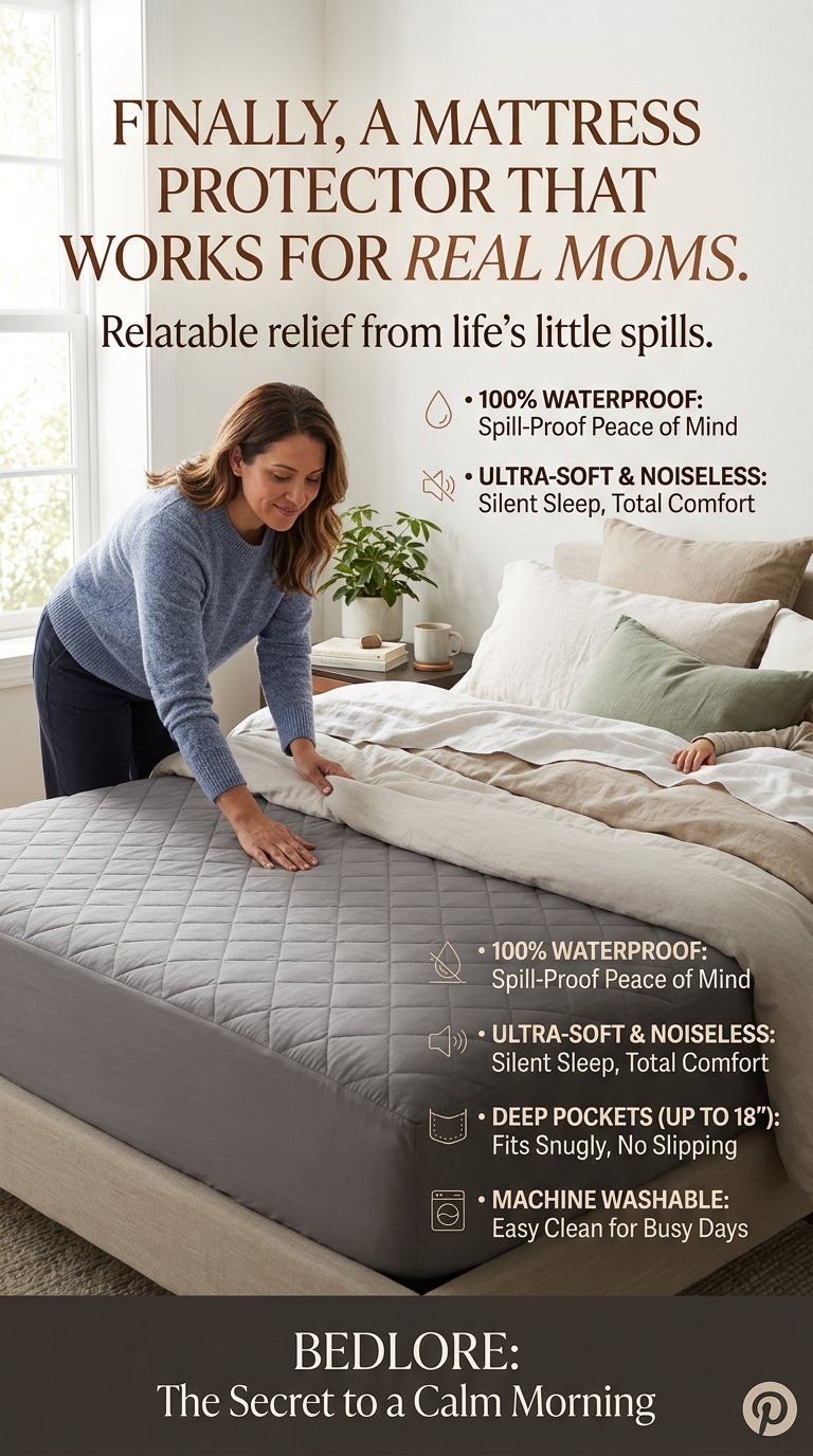 BEDLORE Waterproof Mattress Protector Queen