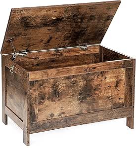 HOOBRO Toy Box Storage Chest with Safety Hinge