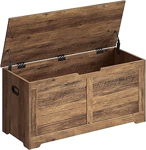 VASAGLE Farmhouse Storage Chest Bench