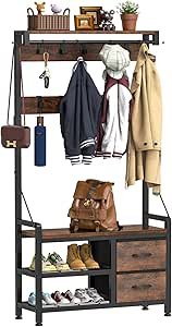 Lulive Hall Tree 5-in-1 with Shoe Drawers & Bench